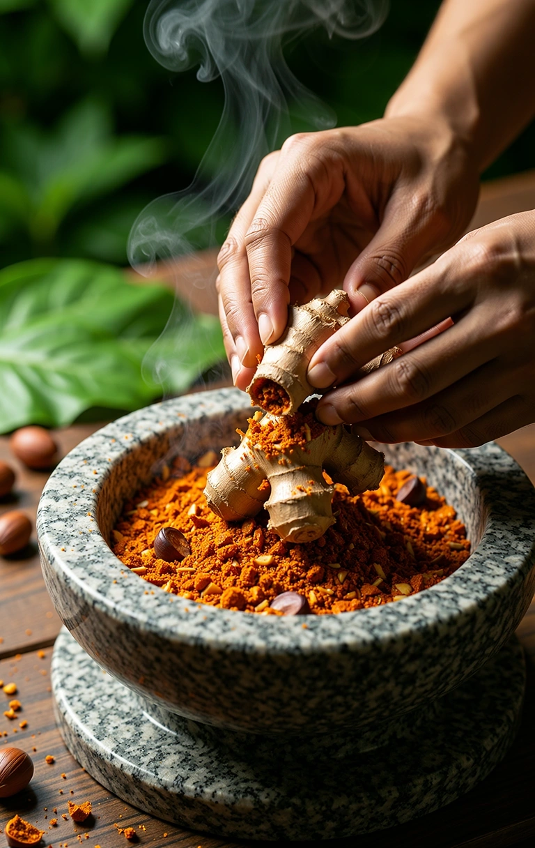 Proses pembuatan bumbu dasar tradisional